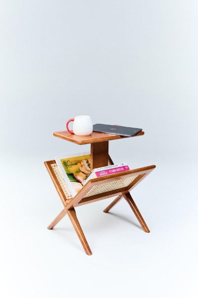 Picture of Side Table With Magazine Rack